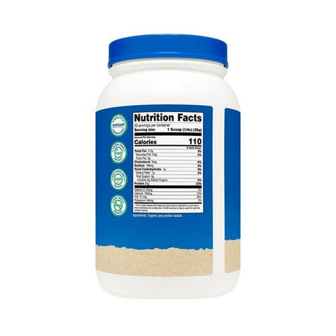 Nutricost, Organic Pea Protein Isolate Powder Unflavored, 3 Lbs Nutricost