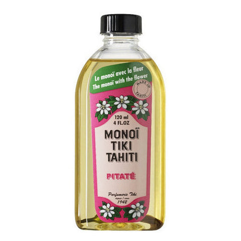 Monoi Tiare, Cosmetics Coconut Oil Jasmine Pitate, Jasmine (Pitate) 4 Oz Monoi Tiare