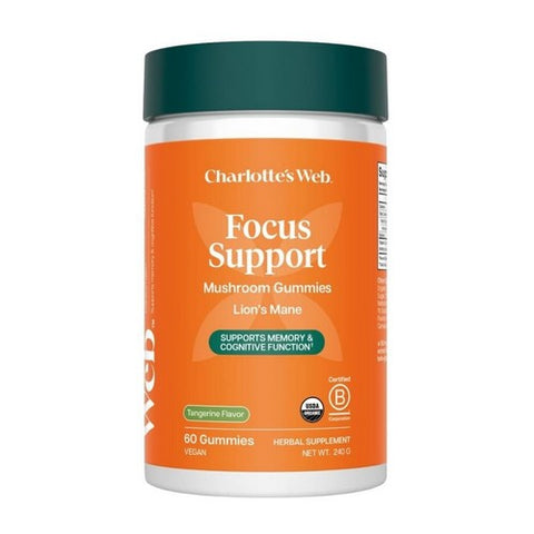 Lion's Mane Focus Support Gummy 60 Count by Charlotte's Web