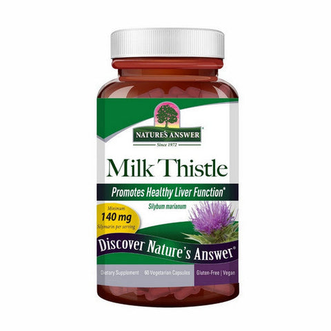 Nature's Answer, Milk Thistle Standardized, 140 Mg, 60 Veg Caps Nature's Answer