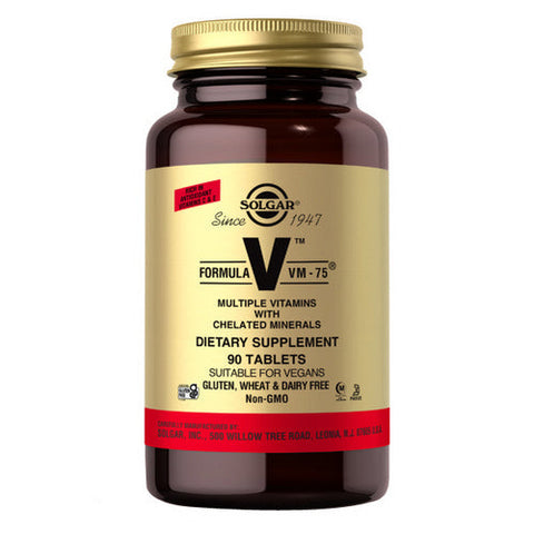 Solgar, V Formula Vm-75 Multiple Vitamins With Chelated Minerals, 90 Tabs Solgar