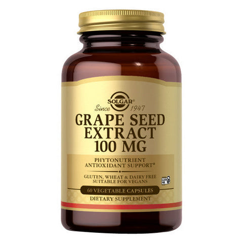 Solgar, Grape Seed Extract, 100 mg, 60 Veg Caps Solgar