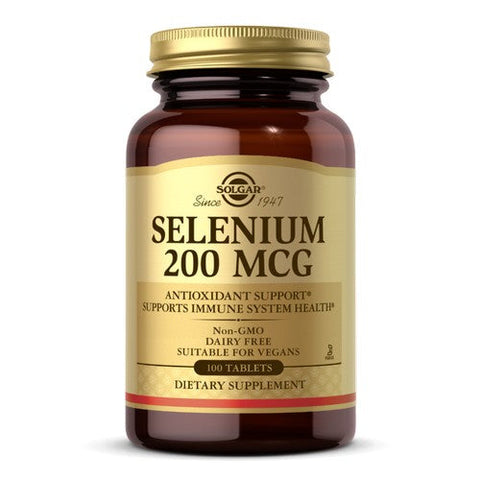 Solgar, Selenium, 200 Mcg, 100 Tabs Solgar