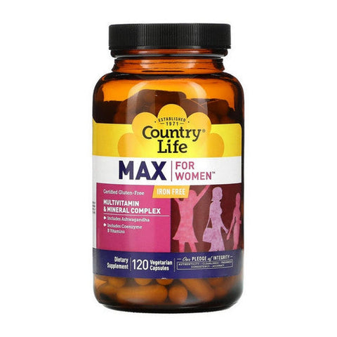 Country Life, Maxine Maxi-Sorb Iron-Free, 120 Vcaps Country Life