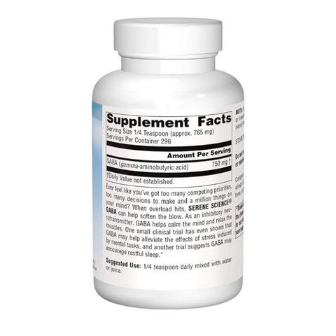 Source Naturals, Gaba, Powder 8 oz Source Naturals