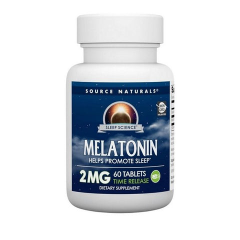 Source Naturals, Sleep Science Melatonin Timed Release, 2 Mg, 60 Tabs Source Naturals