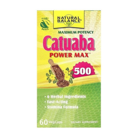 Natural Balance (Formerly known as Trimedica), Catuaba Power Max 500 Maximum Potency, 500 mg, 60 Veg Caps Natural Balance (Formerly known as Trimedica)