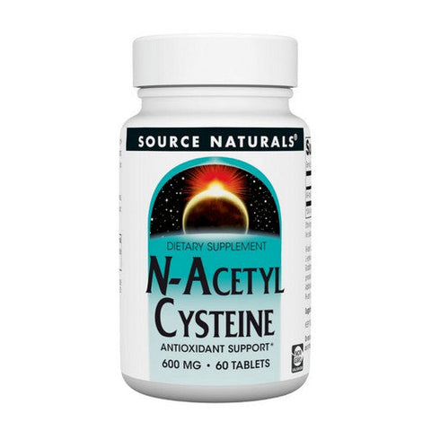 Source Naturals, N-Acetyl Cysteine, 600 MG, 60 Tabs Source Naturals