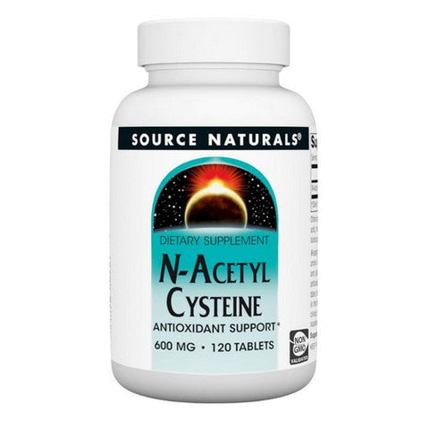 Source Naturals, N-Acetyl Cysteine, 600 MG, 120 Tabs Source Naturals