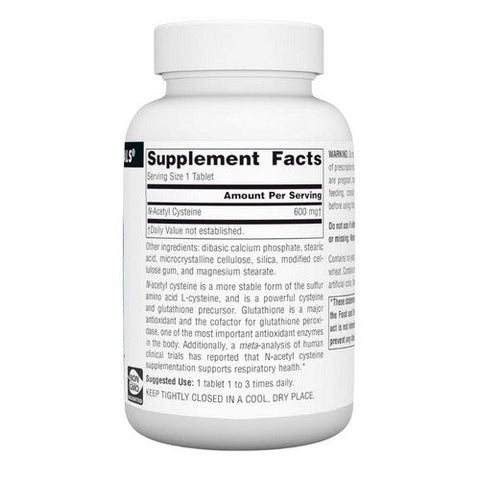 Source Naturals, N-Acetyl Cysteine, 600 MG, 120 Tabs Source Naturals