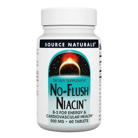Source Naturals, No-Flush Niacin, 500 mg, 60 Tabs Source Naturals