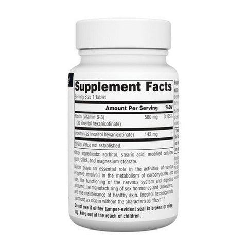 Source Naturals, No-Flush Niacin, 500 mg, 60 Tabs Source Naturals