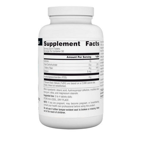 Source Naturals, FOS (Fructooligosaccharides), 1000 MG, 200 Tabs Source Naturals
