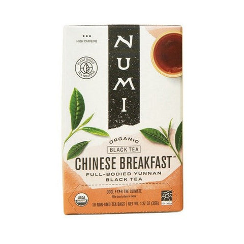 Numi Tea, Chinese Breakfast Yunnan Black Tea, 18 Bag Numi Tea