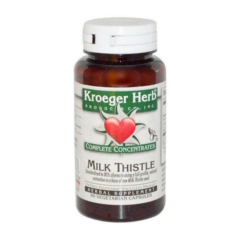 Kroeger Herb, Milk Thistle 80%, Caps 90 Kroeger Herb