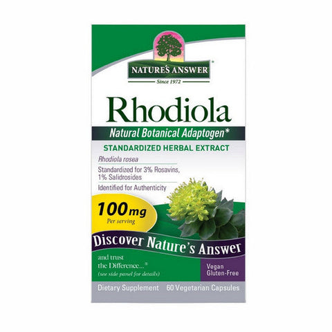 Nature's Answer, Rhodiola, Standardized Root Extract, 60 Veg Caps Nature's Answer