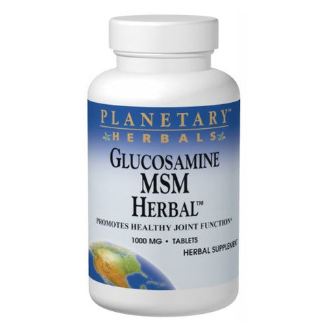 Planetary Herbals, Glucosamine MSM Herbal, 180 Tabs Planetary Herbals