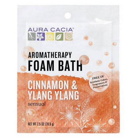 Aura Cacia, Aromatherapy Foam Bath, Cinnamon Ylang 2.5 oz Aura Cacia