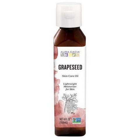 Aura Cacia, Natural Skin Care Oil Grapeseed, 4 Oz Aura Cacia