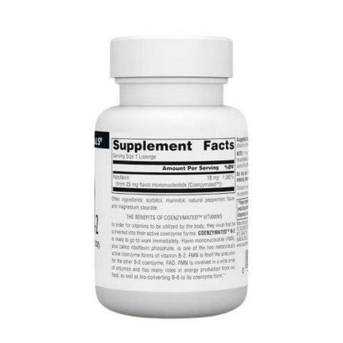 Source Naturals, Coenzymated B-2, 25 mg, 60 Lozenges Source Naturals