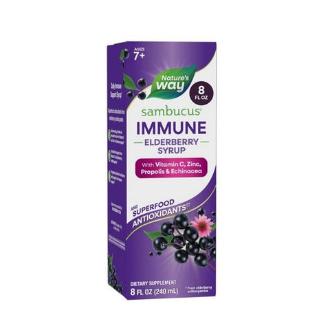 Sambucus Immune Elderberry Syrup 8 Oz by Nature's Way