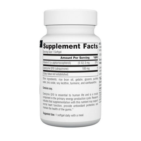 Source Naturals, Coenzyme Q10, 100 mg, 90 Softgel Source Naturals