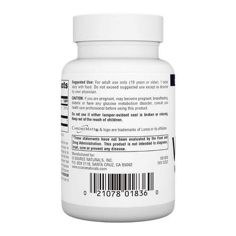 Source Naturals, Vanadium, W/chromium 180 Tabs Source Naturals