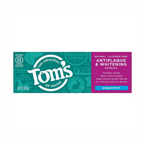 Tom's Of Maine, Toms Of Maine Antiplaque And Whitening Natural Toothpaste, 1 fl oz Tom's Of Maine