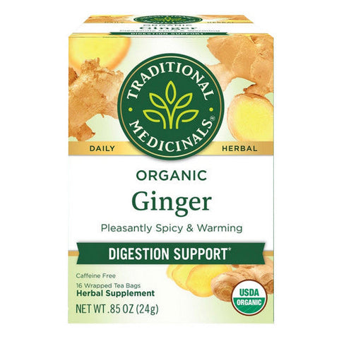Traditional Medicinals, Organic Ginger Tea, 16 Bags Traditional Medicinals