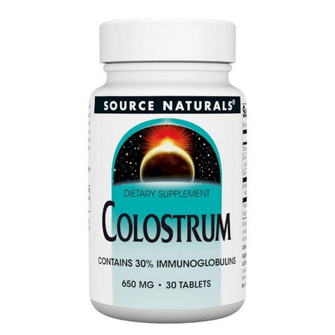 Source Naturals, Colostrum, 650 Mg, 30 Tabs Source Naturals