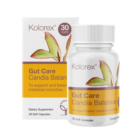 Kolorex, Gut Care And Candida Balance, 30 Soft Gels Kolorex