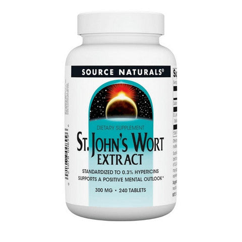 Source Naturals, St. John's Wort, 300 MG, 240 Tabs Source Naturals