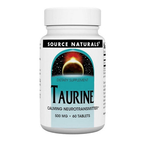 Source Naturals, Taurine, 500 mg, 60 Tabs Source Naturals
