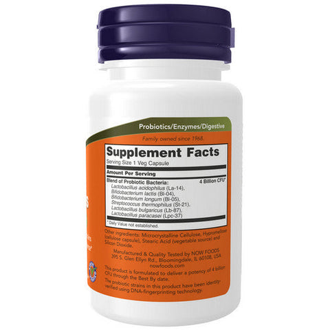 Now Foods, Acidophilus 4X6, 4 X 6 Billion, 60 Veg Caps Now Foods