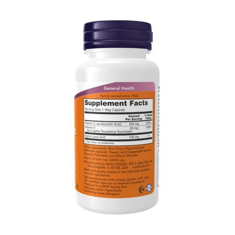 Now Foods, Alpha Lipoic Acid, 100 mg, 60 Vcap Now Foods