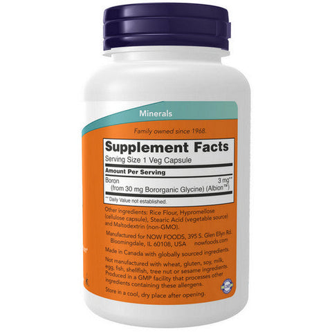 Now Foods, Boron, 3 mg, 250 Caps Now Foods