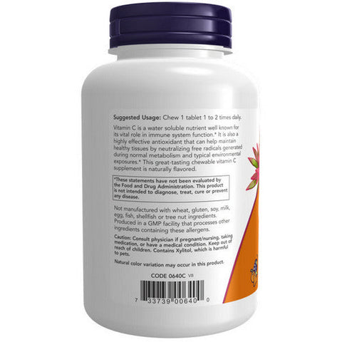 Now Foods, Vitamin C-500 Cherry Chewable, 100 Tabs Now Foods