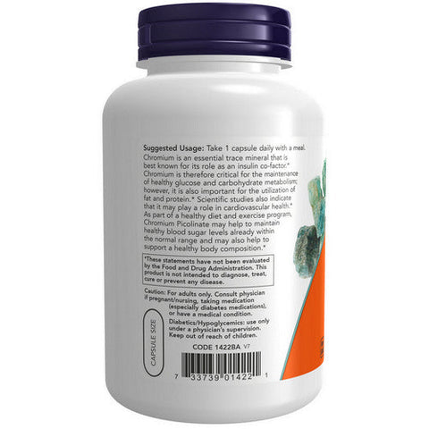 Now Foods, Chromium Picolinate, 200 Mcg, 250 Veg Caps Now Foods