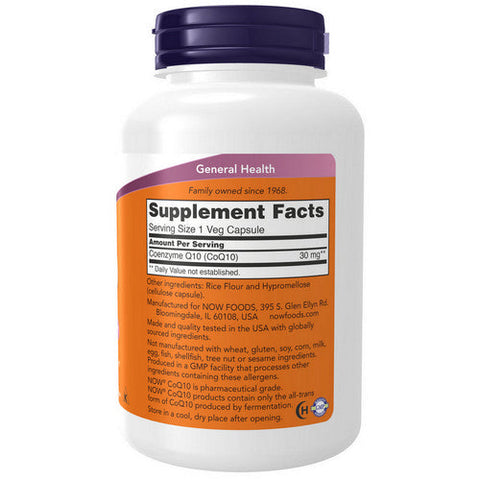 Now Foods, CoQ10, 30 Mg, 240 Veg Caps