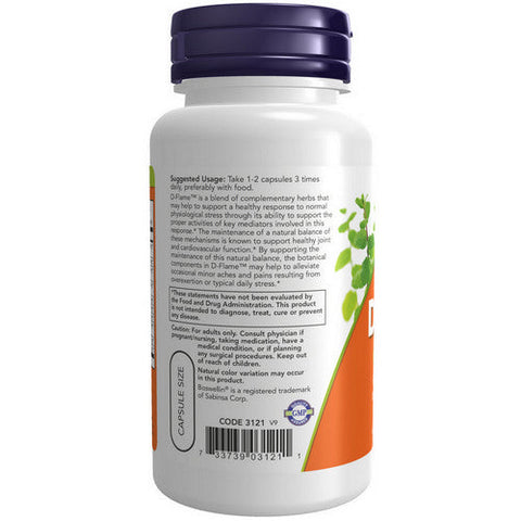 Now Foods, D-Flame, 90 Veg Caps Now Foods
