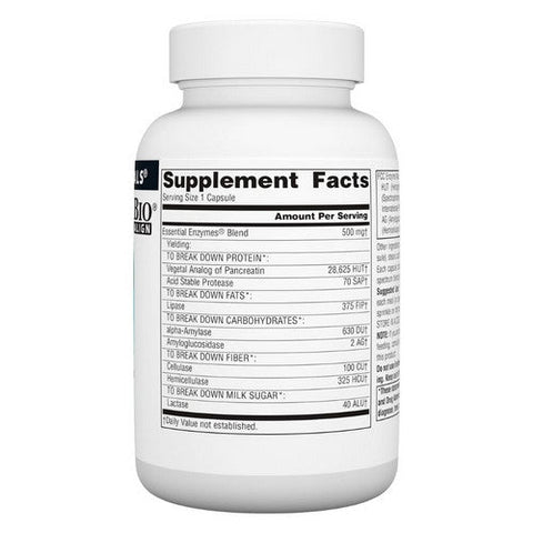 Source Naturals, Essential Enzymes, 500 mg, 120 Caps Source Naturals