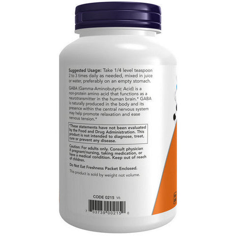 Now Foods, Gaba Powder, 6 Oz Now Foods