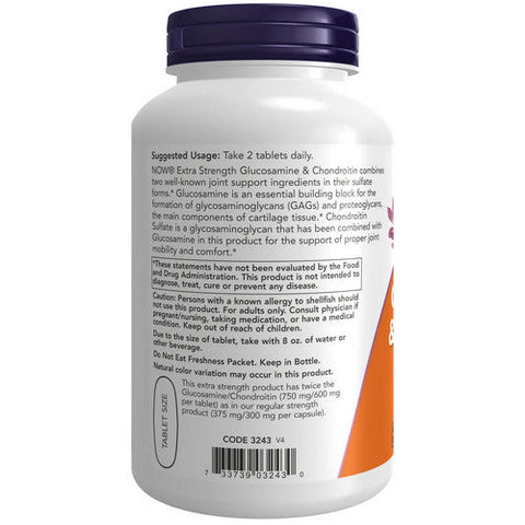 Now Foods, Glucosamine And Chondroitin Extra Strength, 120 Tabs Now Foods