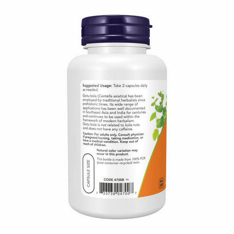 Now Foods, Gotu Kola, 450 Mg, 100 Veg Caps Now Foods