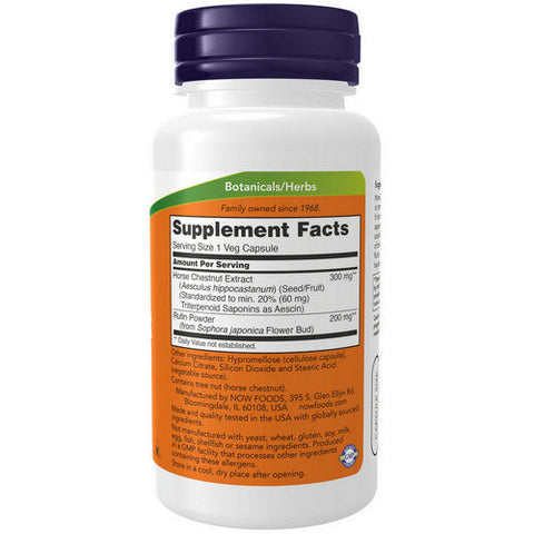 Now Foods, Horse Chestnut, 300 Mg, 90 Veg Caps Now Foods