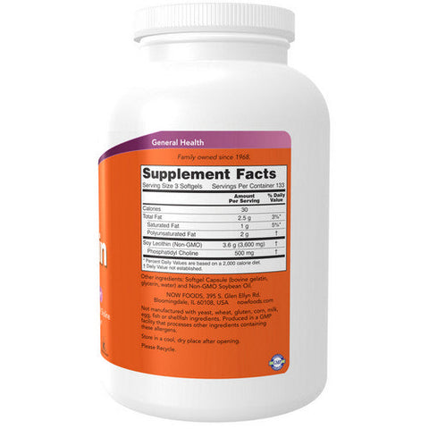 Now Foods, Lecithin, 1200 mg, 400 Sgels Now Foods