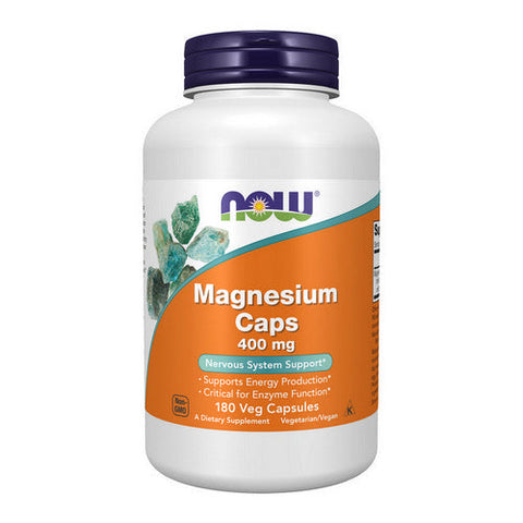 Now Foods, Magnesium Caps, 400 Mg, 180 Veg caps Now Foods