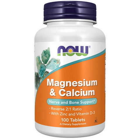 Now Foods, Magnesium & Calcium, 100 Tabs Now Foods