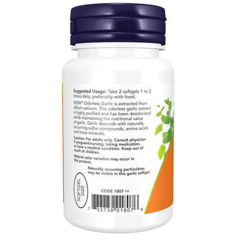 Now Foods, Odorless Garlic Original, 50 mg, 100 Sgels Now Foods