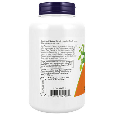 Now Foods, Saw Palmetto, 550 mg, 250 Caps Now Foods